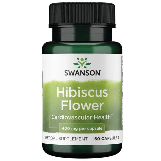 Hibiscus Flower - Kinrožė - 400 mg - N60 - Swanson - Papildai