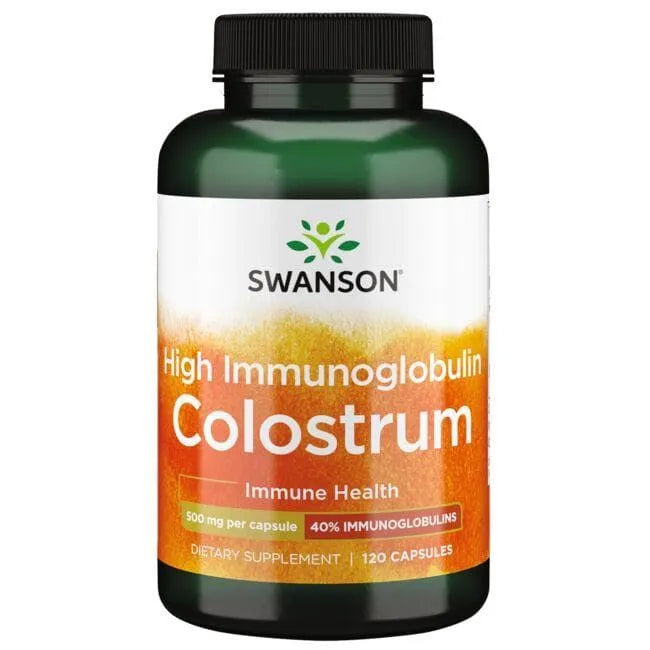 High Immunoglobulin Colostrum - Priešpienis - 500 mg - N120 - Swanson - Papildai