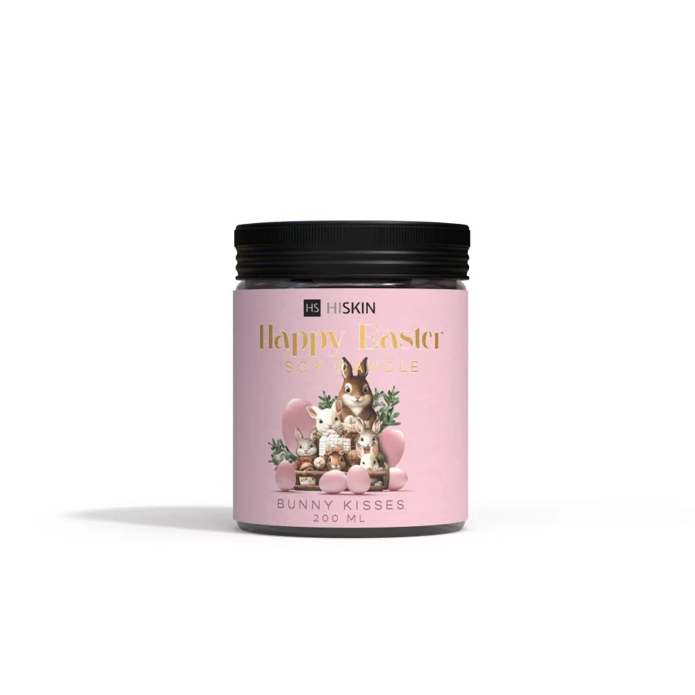 HISKIN Happy Easter Soy Candle - Bunny Kisses 200 ml. - Medicinos ir slaugos prekės