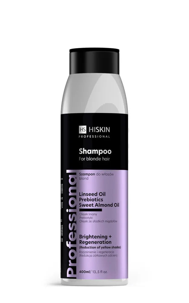 HISKIN Professional Blonde Hair Shampoo - Šviesinimas ir regeneracija 400 ml - Kosmetika