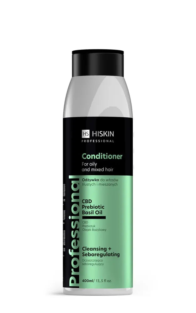 HISKIN Professional Kondicionierius riebiems ir mišriems plaukams - valantis-seboreguliuojantis 400 ml - Kosmetika
