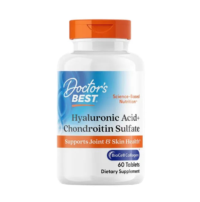 Hyaluronic Acid + Chondroitin Sulfate with BioCell Collagen - 60 tablets - Doctor’s Best - Papildai