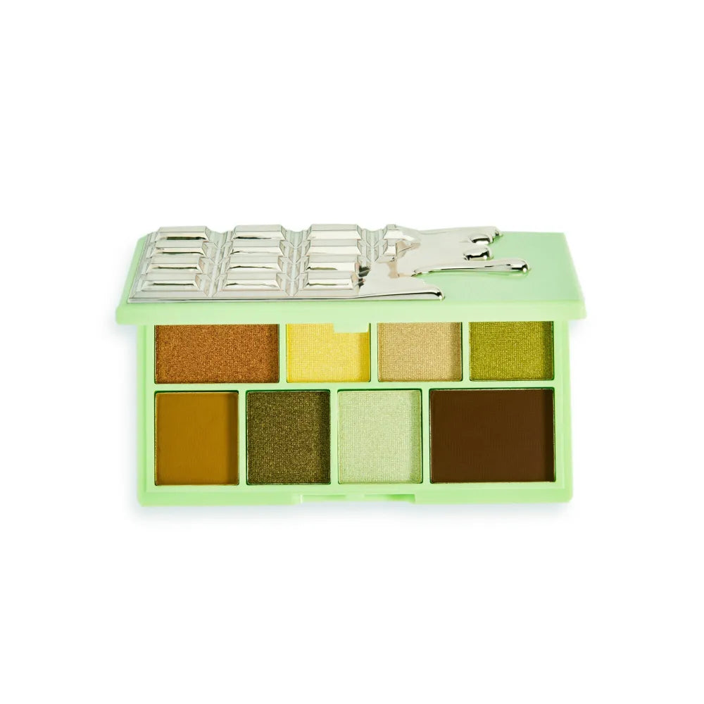 I Heart Revolution Chocolate Mini Eyeshadow Palette (8) Pistachio Cream 2.7g - Kosmetika