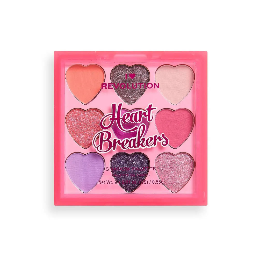 I Heart Revolution Heartbreakers Eyeshadow Palette (9) Flamboyant 1op. - Kosmetika