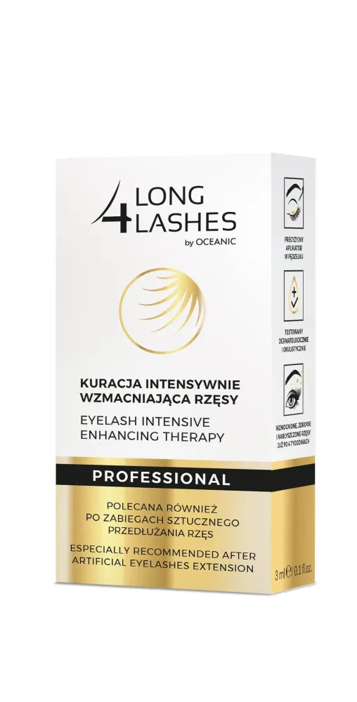 Ilgų 4 Blakstienų Intensyvus Stiprinamasis Gydymas Blakstienoms 3ml - Kosmetika