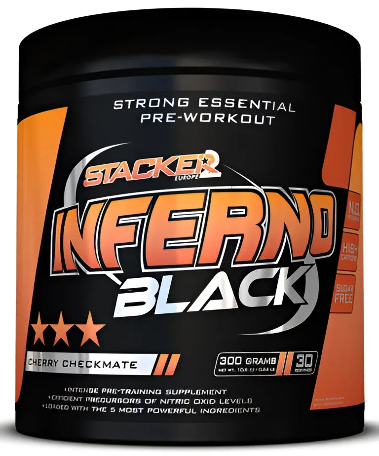 Inferno Black Cherry Checkmate - 300g - Stacker2 Europe - Sporto papildai