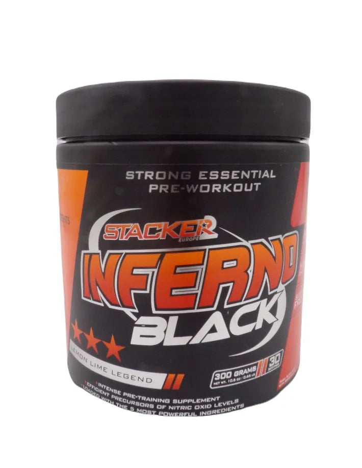 Inferno Black Lemon Lime - 300g - Stacker2 Europe - Sporto papildai
