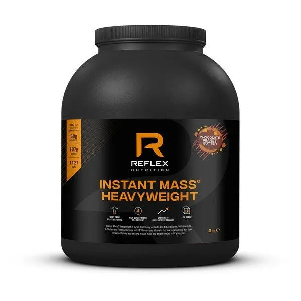 Instant Mass Heavyweight Chocolate Peanut Butter - 2000g - Reflex Nutrition - Sporto papildai