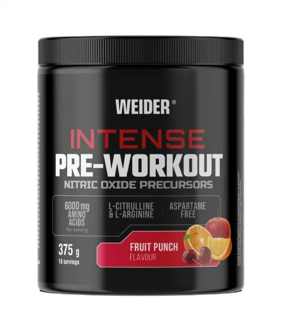 Intense Pre-Workout Fruit Punch - 375g - Weider - Sporto papildai