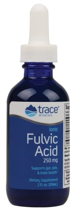 Ionic Fulvic Acid 250mg - 59 ml - Trace Minerals - Papildai