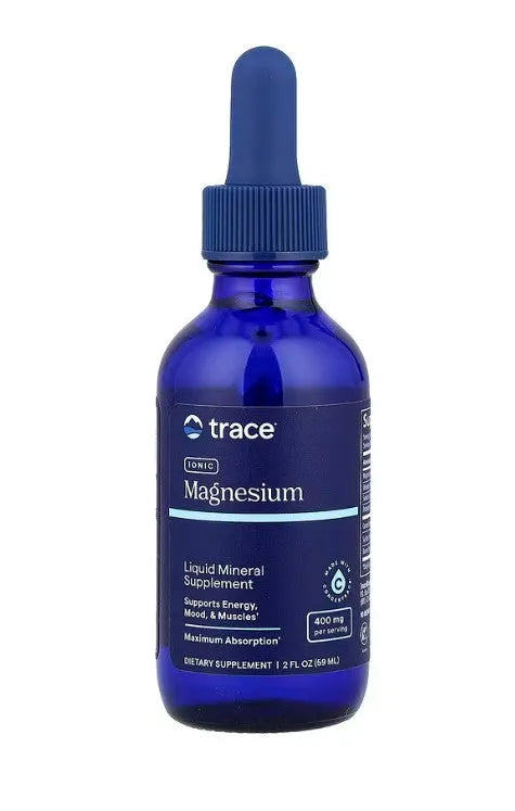 Ionic Magnesium 400mg - 59 ml. - Trace Minerals - Papildai