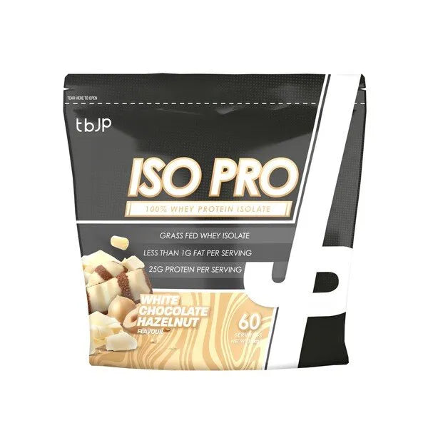 Iso Pro White Chocolate Hazelnut - 1800g - Trained by JP - Sporto papildai