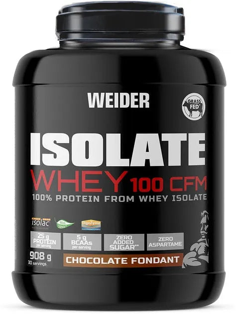 Isolate Whey 100 CFM Chocolate Fondant - 908g - Weider - Sporto papildai