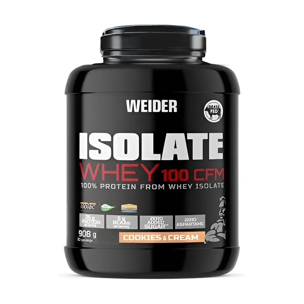 Isolate Whey 100 CFM Cookies & Cream - 908g - Weider - Sporto papildai