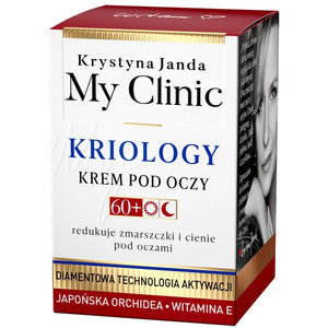 JANDA My Clinic Kriology 60+ Akis kremas mažinantis raukšles ir šešėlius - Japonų orchidėja vitaminas E 15ml - Kosmetika