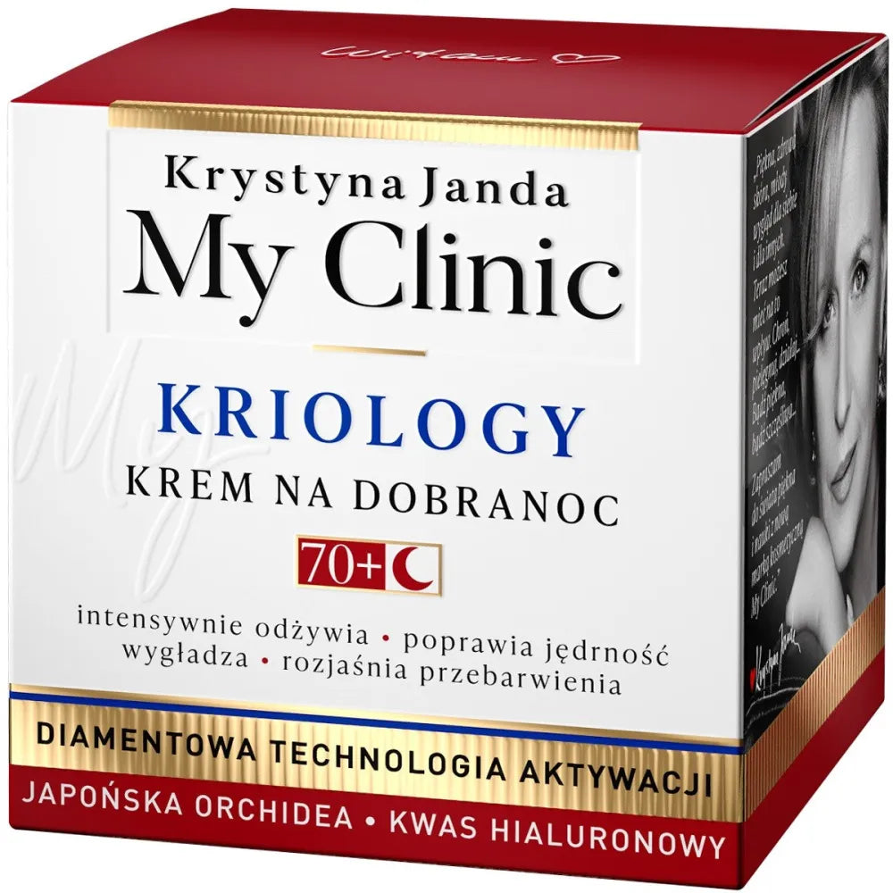 JANDA My Clinic Kriology 70+ Good Night Cream - Japonų orchidėja ir hialurono rūgštis 50ml - Kosmetika