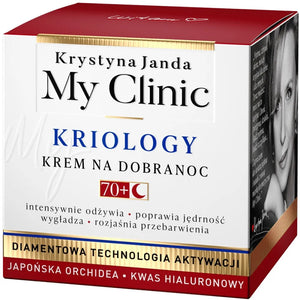 JANDA My Clinic Kriology 70+ Good Night Cream - Japonų orchidėja ir hialurono rūgštis 50ml - Kosmetika
