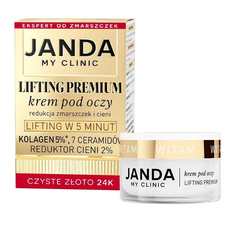 JANDA MY CLINIC LIFTING PREMIUM akių kremas 15ml - Kosmetika