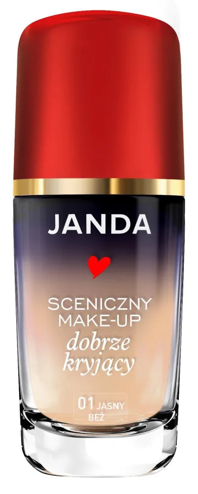 JANDA Stage Make-Up gerai dengiantis nr. 01 šviesiai bežinis 30ml - Kosmetika