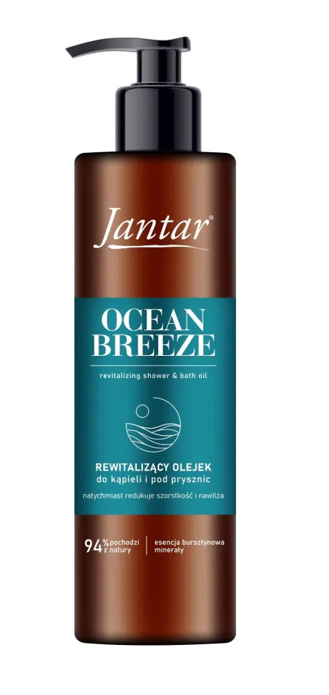 JANTAR Revitalizing Shower and Bath Oil with amber essence minerals - Ocean Breeze 400 ml - Kosmetika