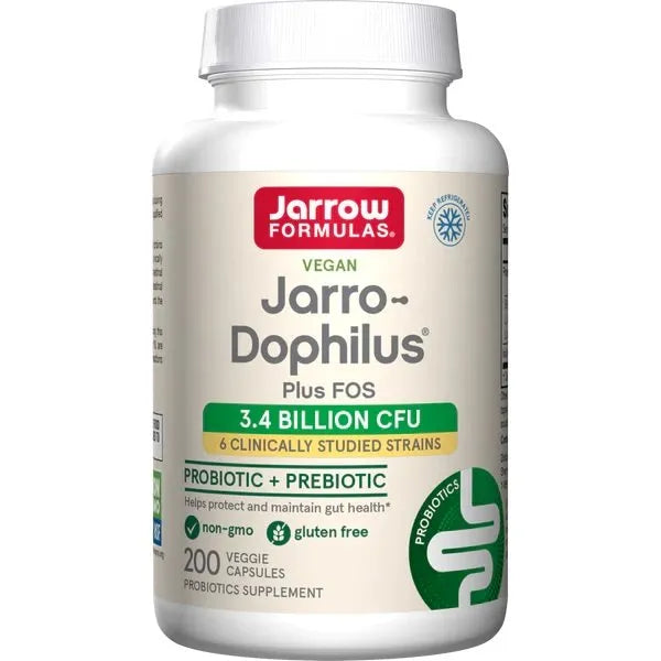 Jarro-Dophilus + FOS - 200 vcaps - Jarrow Formulas - Papildai
