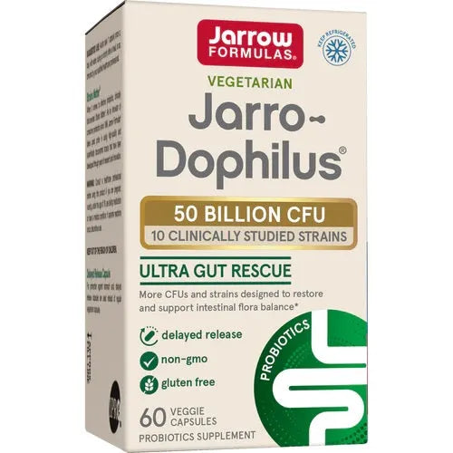 Jarro-Dophilus Ultra Gut Rescue 50 Billion CFU - 60 vcaps - Jarrow Formulas - Papildai