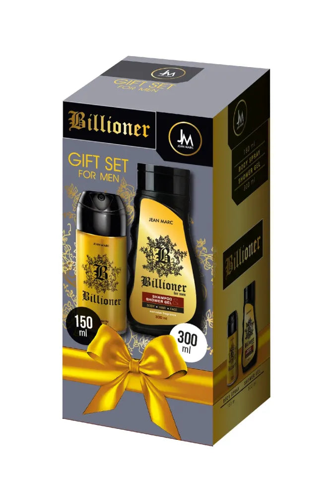 JEAN MARC Billioner men’s gift set - Deo spray 150 ml + Shower gel 300 ml. - Kosmetika