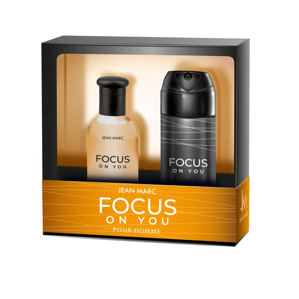 JEAN MARC Focus Jūsų DOVANŲ rinkinys - tualetinis vanduo 100 ml + dezodorantas 150 - Kosmetika