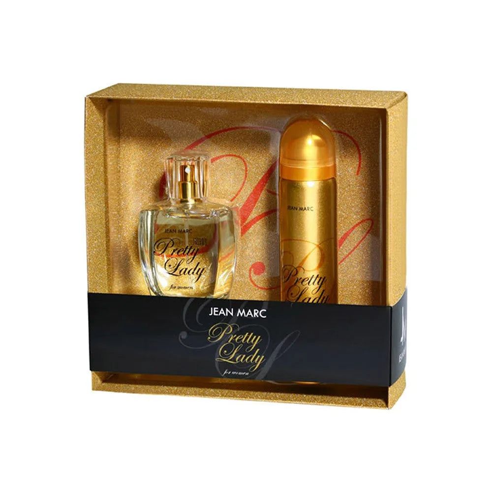 JEAN MARC Pretty Lady Moteriška dovanų rinkinys - parfumuotas vanduo 100 ml + dezodorantas 75 - Kosmetika
