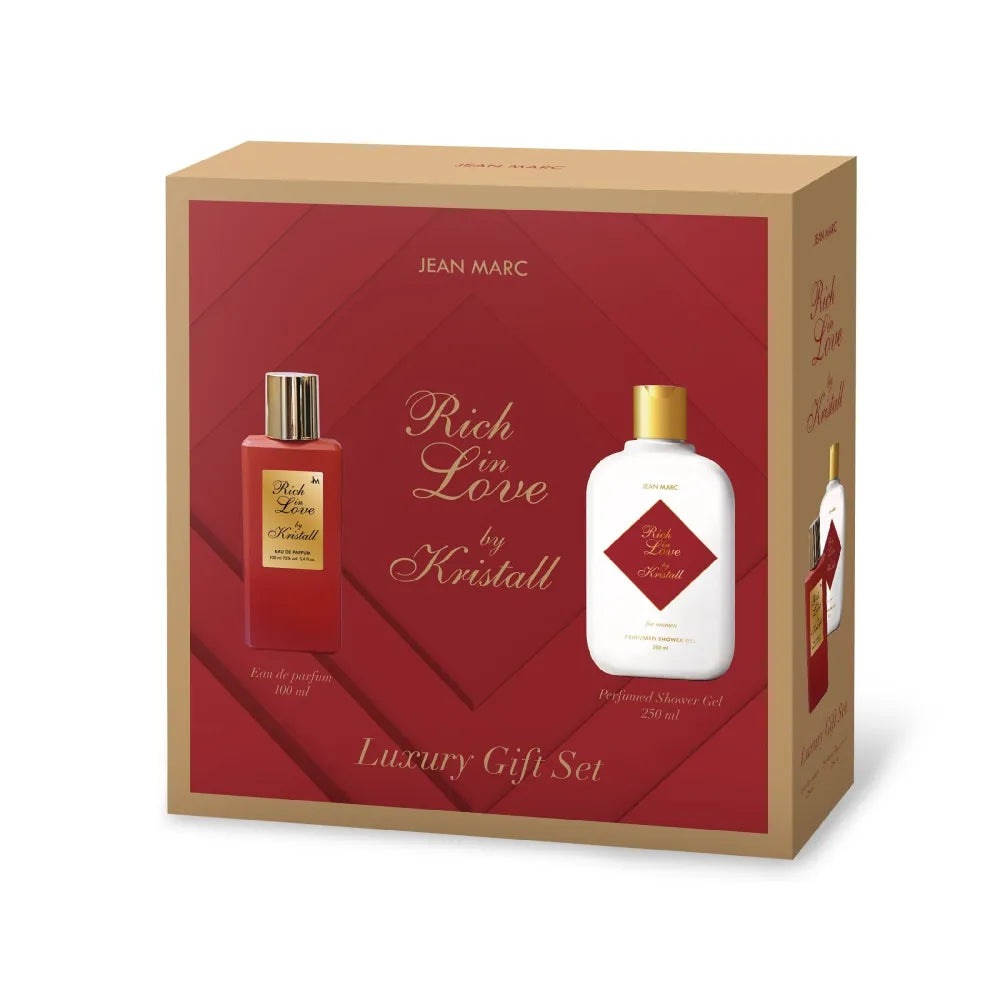 JEAN MARC Rich in Love Gift Set for Women (Eau de Parfum 100ml + Perfumed Shower Gel 250ml) - Kosmetika