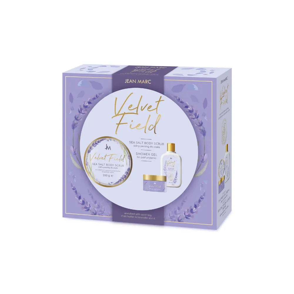 JEAN MARC Velvet Field Women’s Gift Set (Shower Gel 250ml + Body Scrub 200ml) - Kosmetika