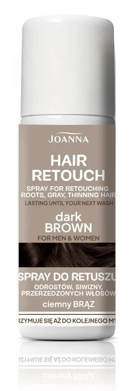 JOANNA Hair Retouch Spray for retouching roots gray and thinning - Dark Brown 75 ml - Kosmetika
