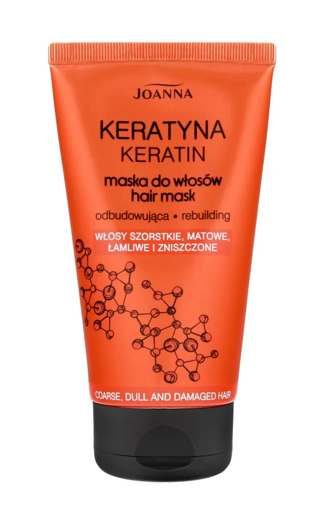 JOANNA Keratin Atstatomoji plaukų kaukė pažeistiems plaukams 150 ml - Kosmetika