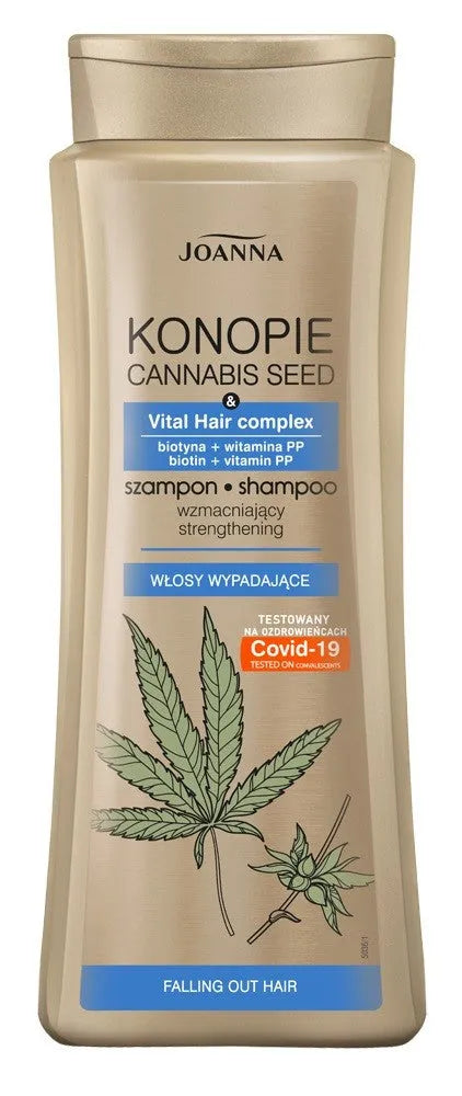 Joanna Konopie - Nuo Plaukų Slinkimo - Stiprinimo šampūnas 400 ml - Kosmetika