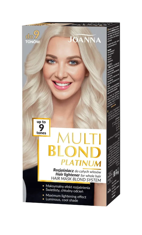 Joanna Multi Blond Platinum Cream Hair Lightener - iki 9 atspalvių 1 vnt - Kosmetika
