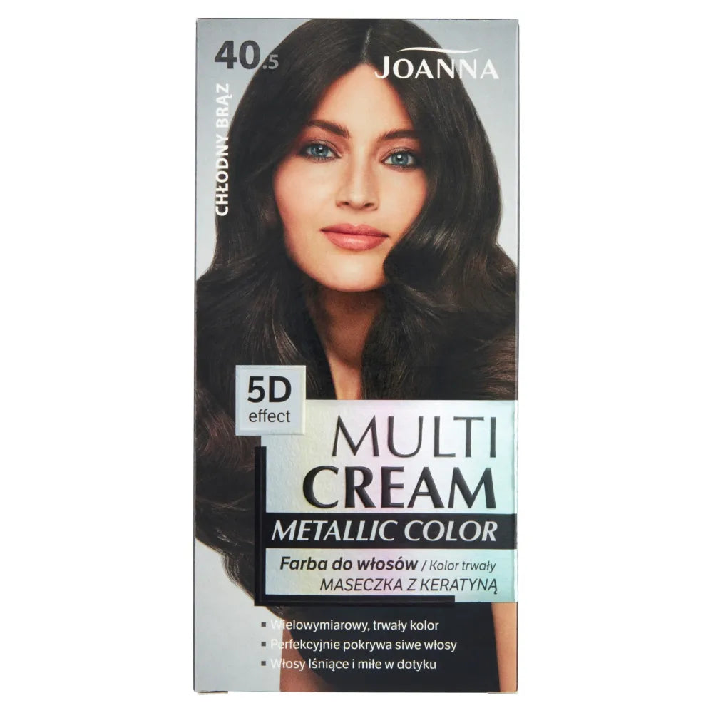JOANNA Multi Cream Metalinis Plaukų Dažai Nr. 40.5 Šaltas Rudas. - Kosmetika