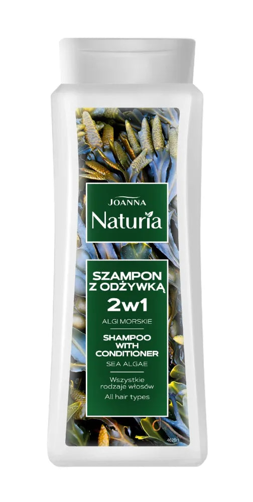Joanna Naturia 2in1 plaukų šampūnas 500 ml jūros dumbliai - Kosmetika
