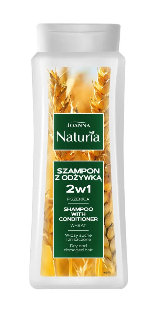 Joanna Naturia 2in1 plaukų šampūnas 500ml kviečių - Kosmetika