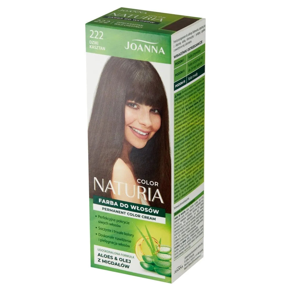 Joanna Naturia Color plaukų dažai Nr. 222 - Laukinis kaštonas 1 vnt. - Kosmetika