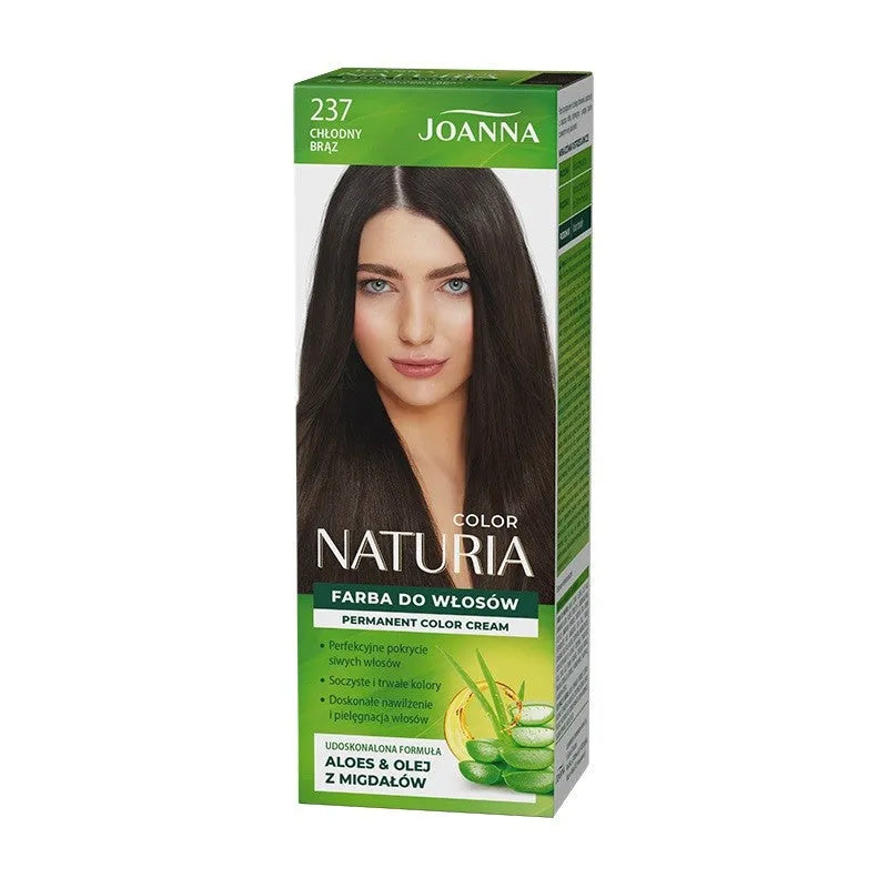 Joanna Naturia Color plaukų dažai Nr. 237 - Šaltas rudas 1 vnt. - Kosmetika