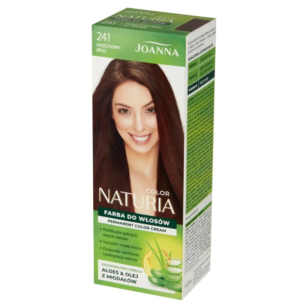 Joanna Naturia Color plaukų dažai Nr. 241 - riešutų rudas 1 vnt. - Kosmetika