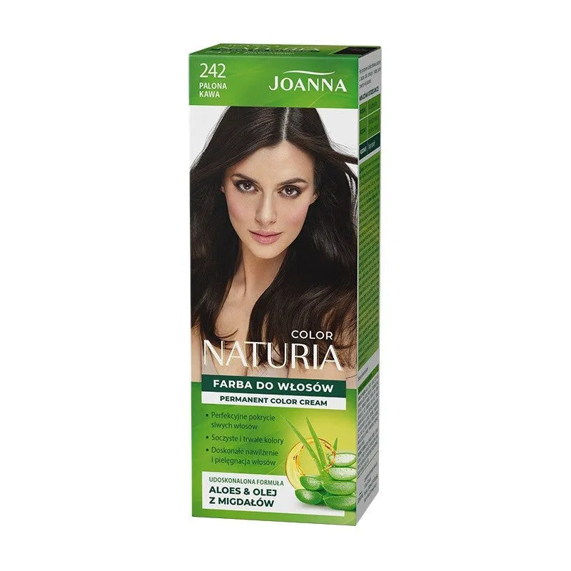 Joanna Naturia Color Plaukų dažai Nr. 242 - sudeginta kava 150g - Kosmetika
