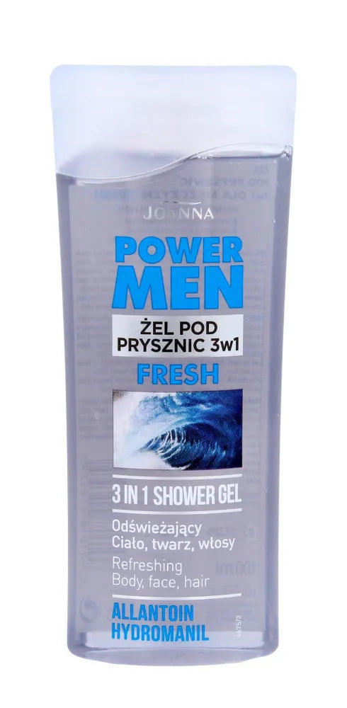 Joanna Power Vyrų 3-in-1 Dušo Gelis Šampūnas 100ml - Kosmetika