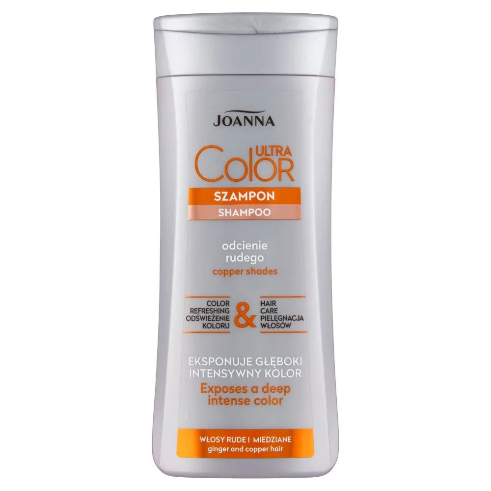 Joanna Ultra Color šampūnas raudoniems ir vario plaukams 200 ml - Kosmetika