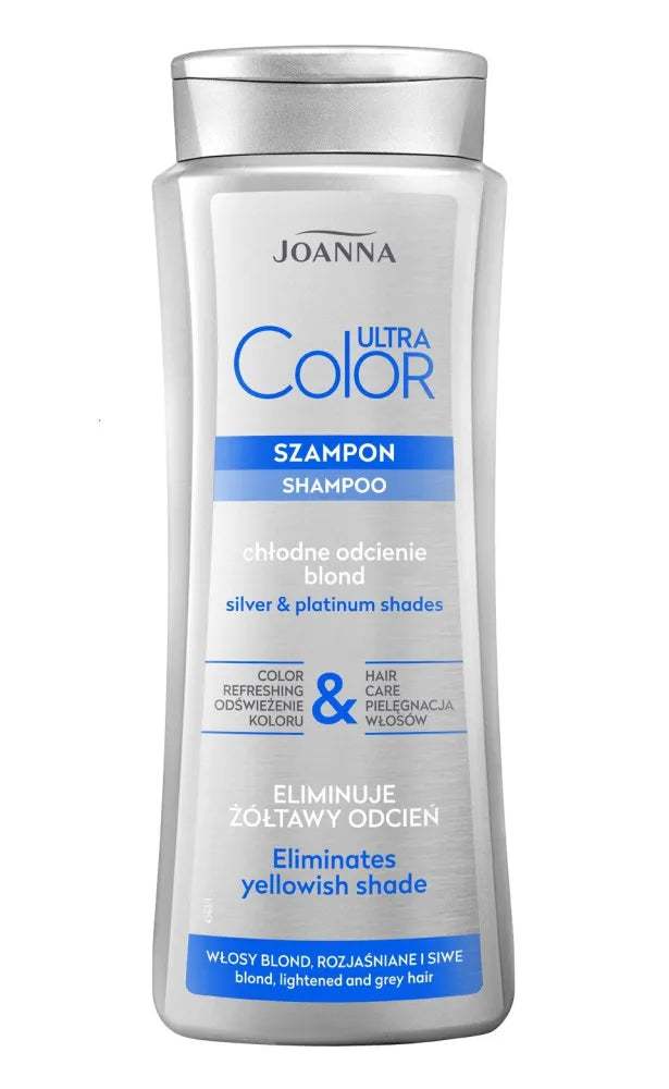 Joanna Ultra Color System šampūnas šviesiems šviesintiems ir pilkiems plaukams 400ml - Kosmetika