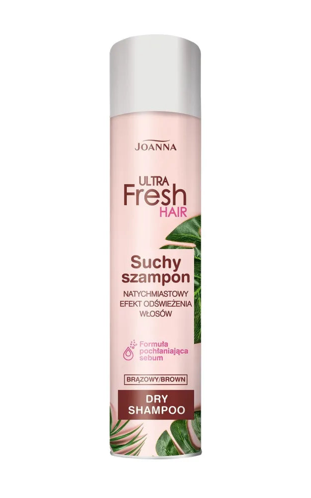 JOANNA ULTRA FRESH HAIR sausas šampūnas rudas 200 ml - Kosmetika