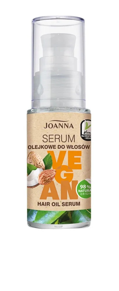 JOANNA Vegan Maitinantis Plaukų Aliejus Serumas 25g - Kosmetika