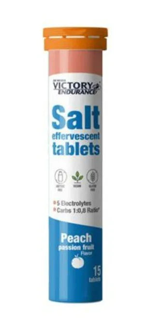 Victory Endurance Salt Peach Passion Fruit - 15 effervescent tablets - Weider - Sporto papildai