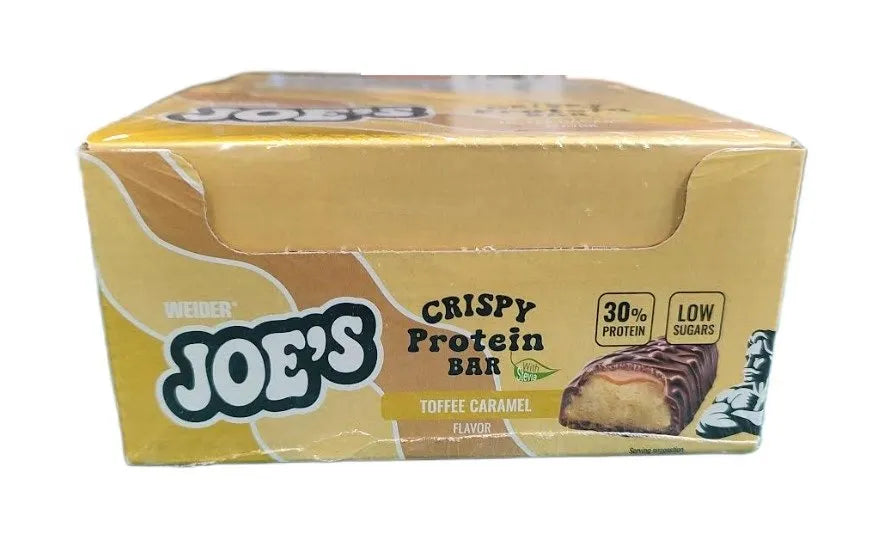 Joe’s Crispy Protein Bar Toffee Caramel - 12 x 50g - Weider - Maistas