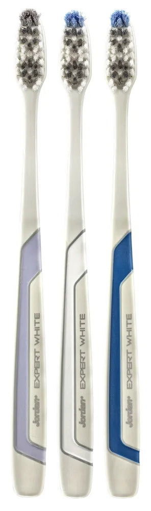Jordan Expert White dantų šepetėlis - vidutinio kietumo - mišrios spalvos 1 vnt. - Kosmetika